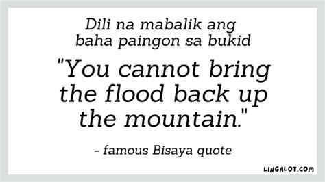 bisaya quotes about nature|Famous Bisaya Quotes & Bisaya Proverbs With English Translation .